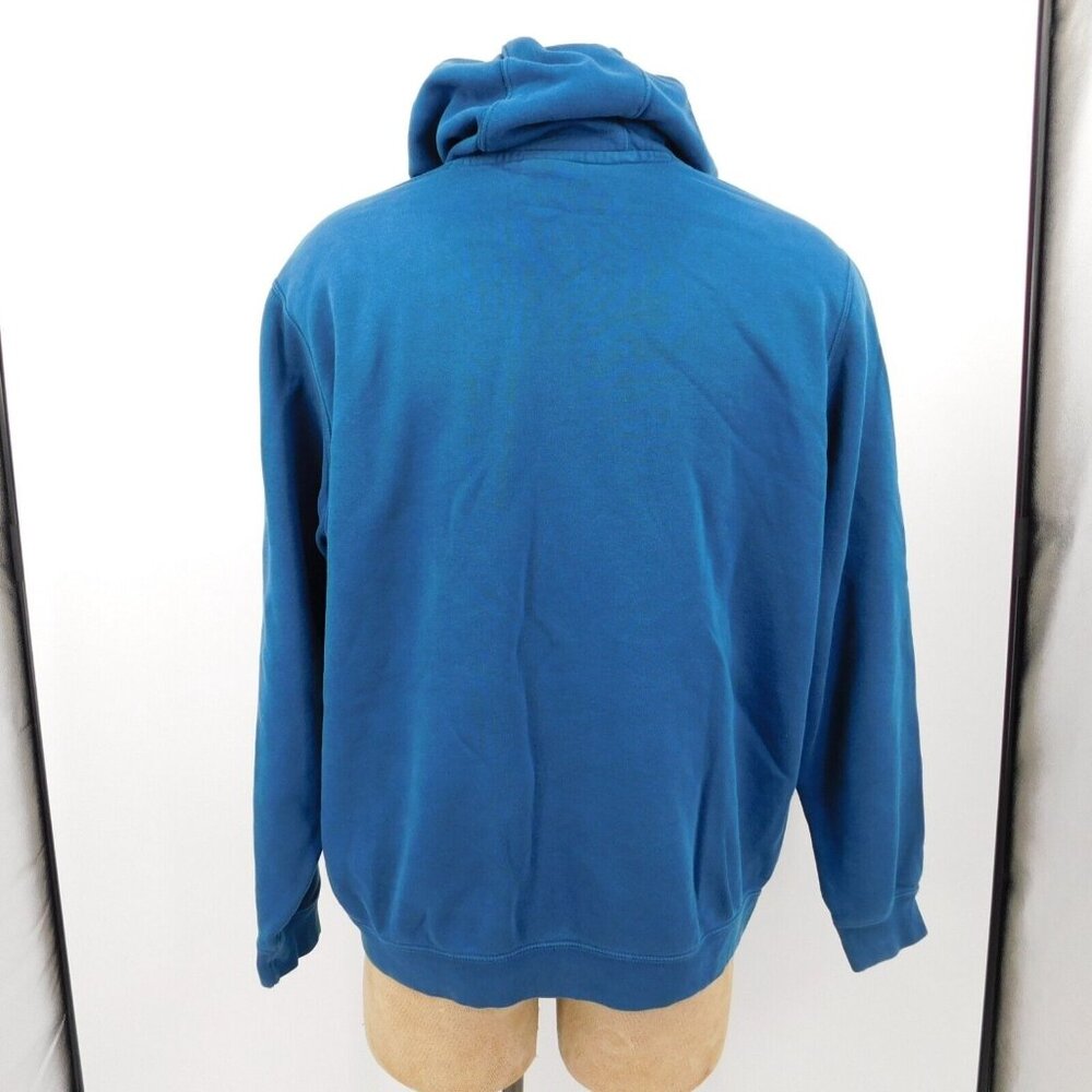 Nike Club Men Solid Teal Blue Pullover Hoodie Kangaroo Pouch Drawstring Size XXL - Picture 4 of 9